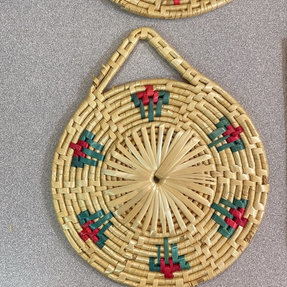 Vintage boho trivet lot - Picture 4 of 12